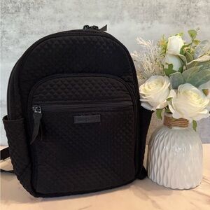 Vera Bradley Black Quilted Small Backpack